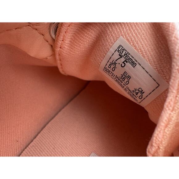 VANS Classic Canvas Women’s Size 7.5 Tropical Peach Shoes Skateboard Sneakers - Picture 8 of 10